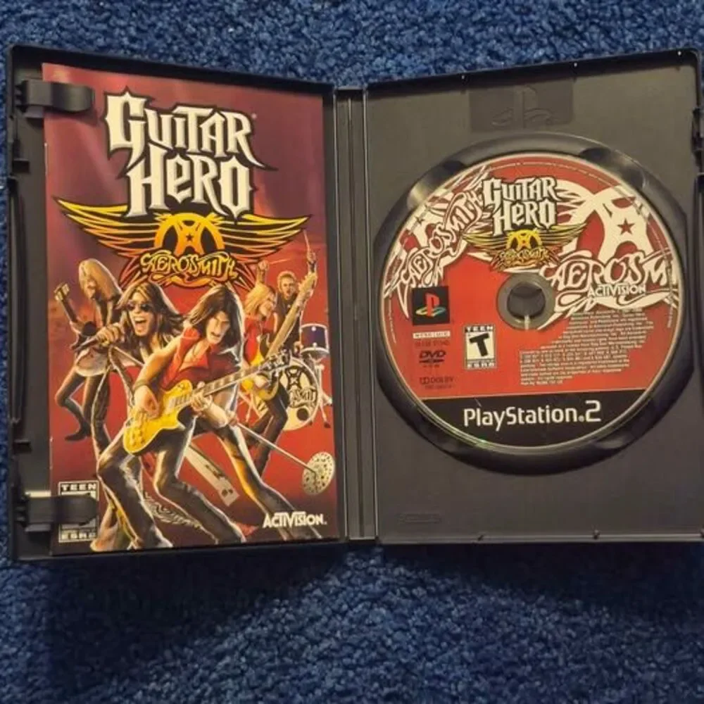 2 Guitar Hero Playstation 2 Games,  Aerosmith and World Tour